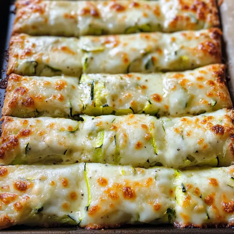 Cheesy Zucchini Breadsticks
