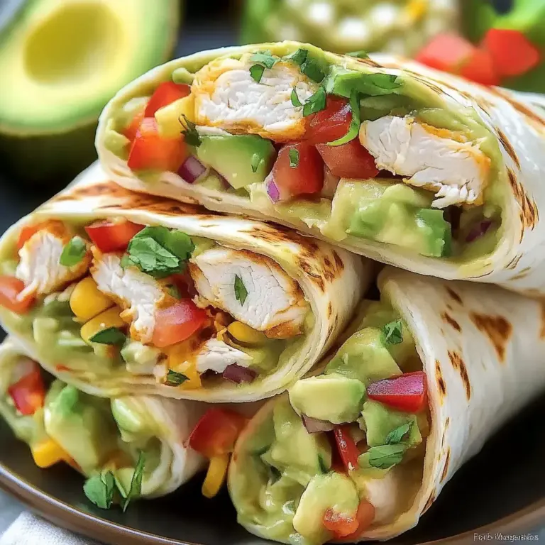 Chicken Avocado Ranch Burritos