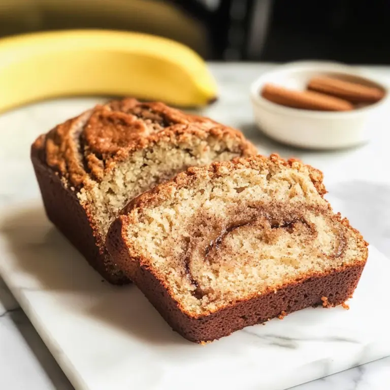 Cinnamon Swirl Banana Bread (gluten-free, dairy-free option)