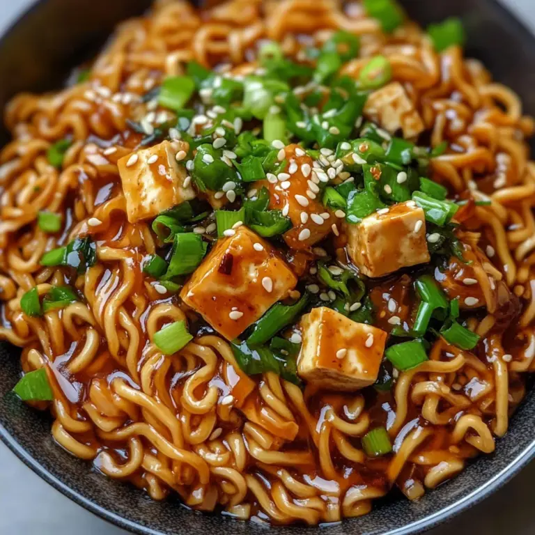 Easy Saucy Ramen Noodles