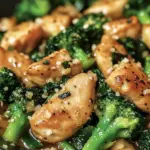 Garlic Chicken with Broccoli and Spinach