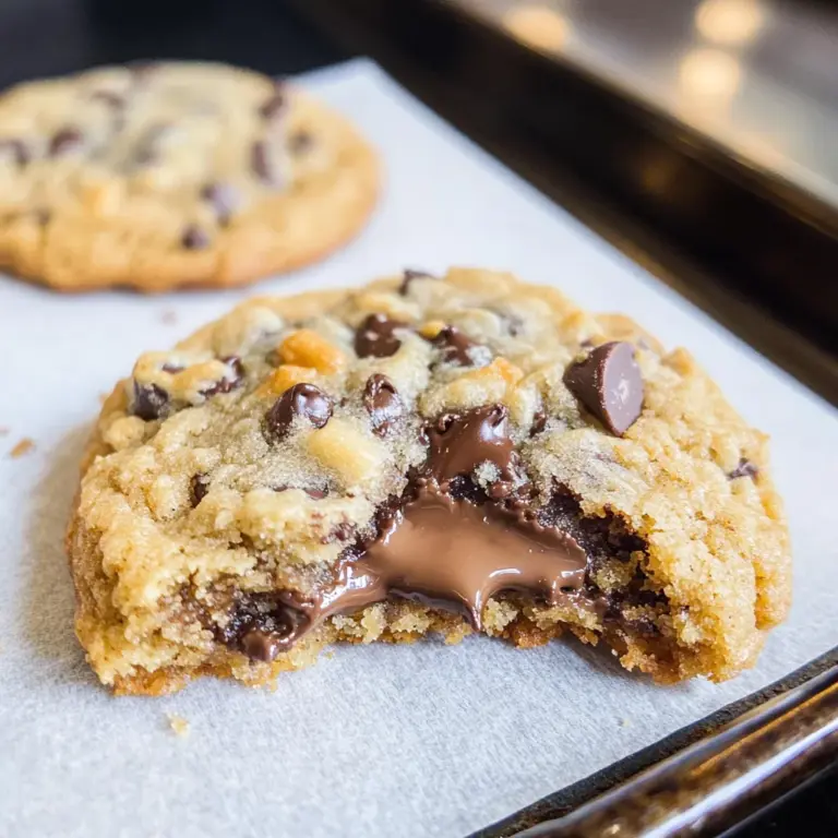 Giant Chewy Keto Chocolate Chip Cookies