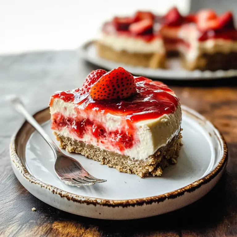Gluten Free & Vegan Strawberry Cheesecake (with Oat Milk)