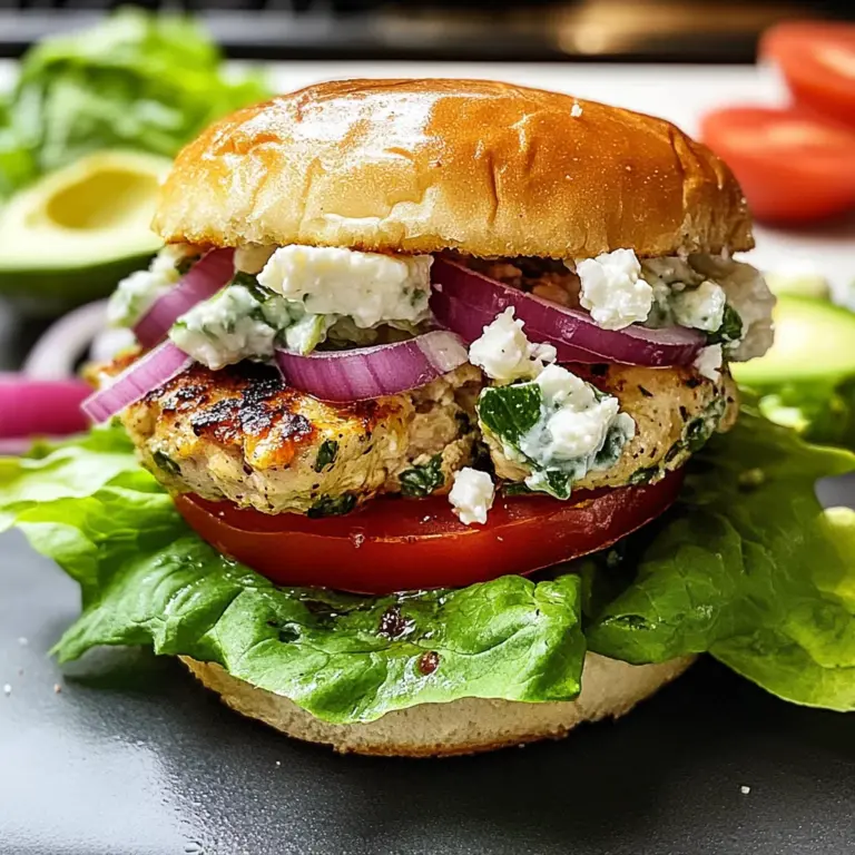 Greek Chicken Burgers