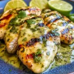 Grilled Salsa Verde Pepper Jack Chicken