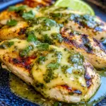Grilled Salsa Verde Pepper Jack Chicken