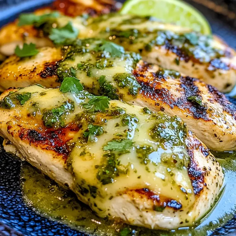 Grilled Salsa Verde Pepper Jack Chicken