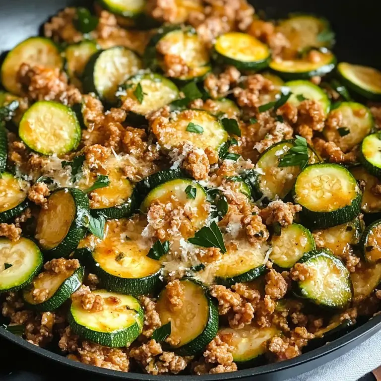 Ground Turkey and Zucchini Skillet