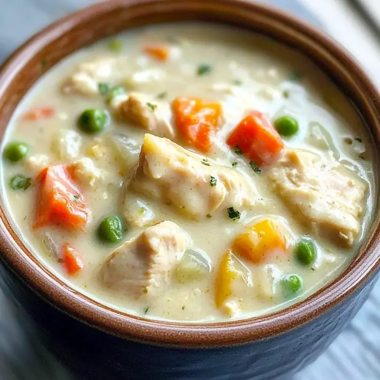 Healthy Chicken Pot Pie Soup Recipe