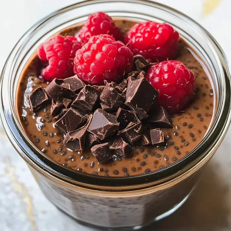 High-Protein Chocolate Chia Pudding