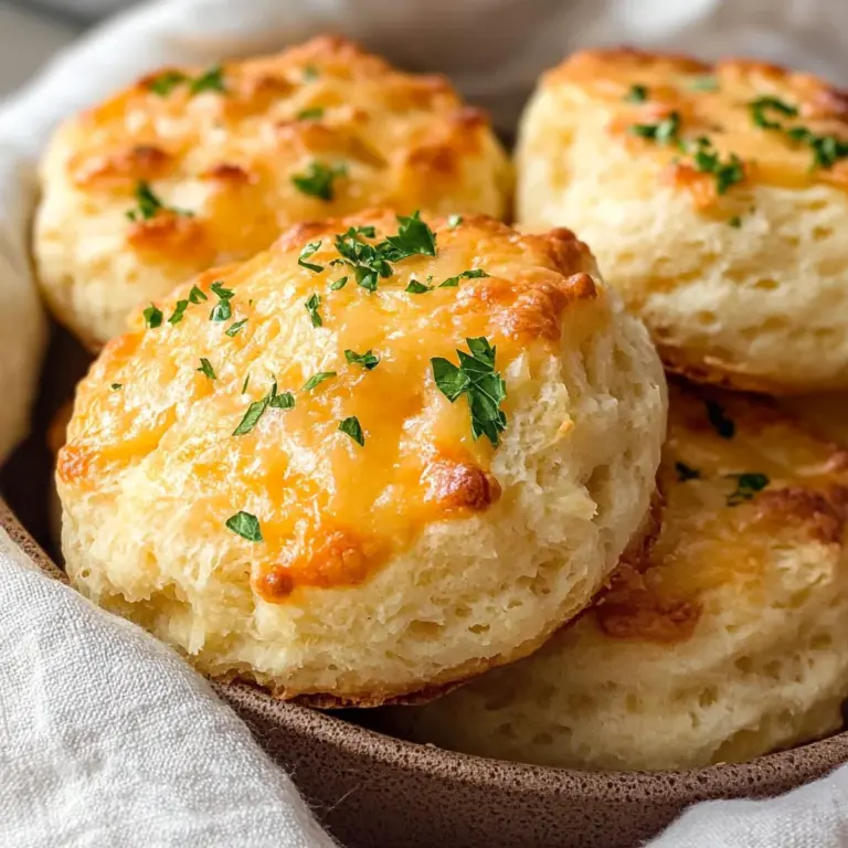 Keto Cheddar Garlic Biscuits