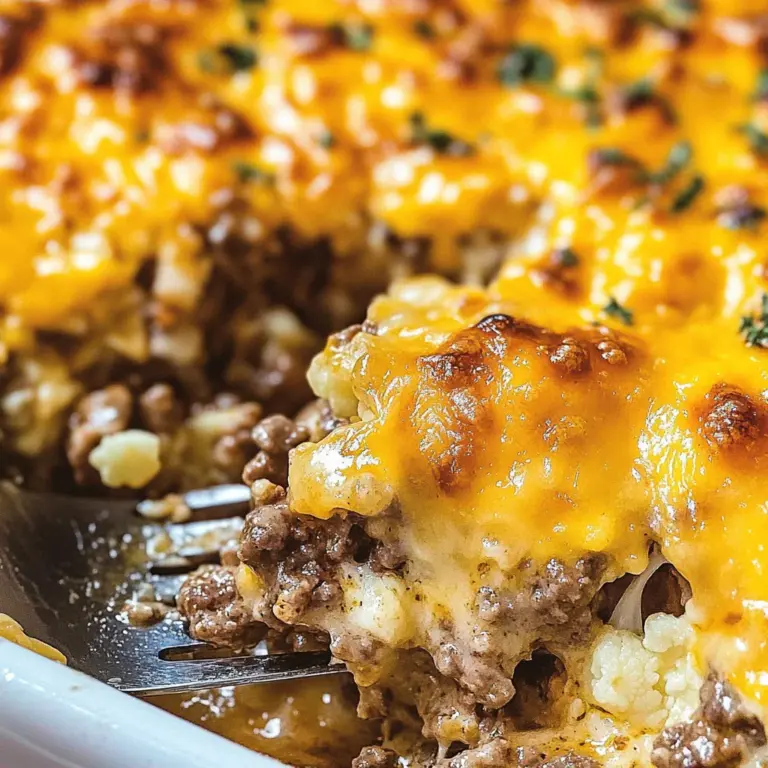 Keto Cheeseburger Casserole Recipe