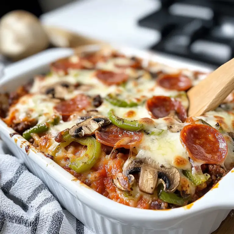 Keto Pizza Casserole Recipe