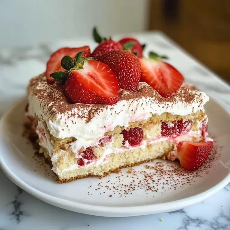 Keto Strawberry Tiramisu