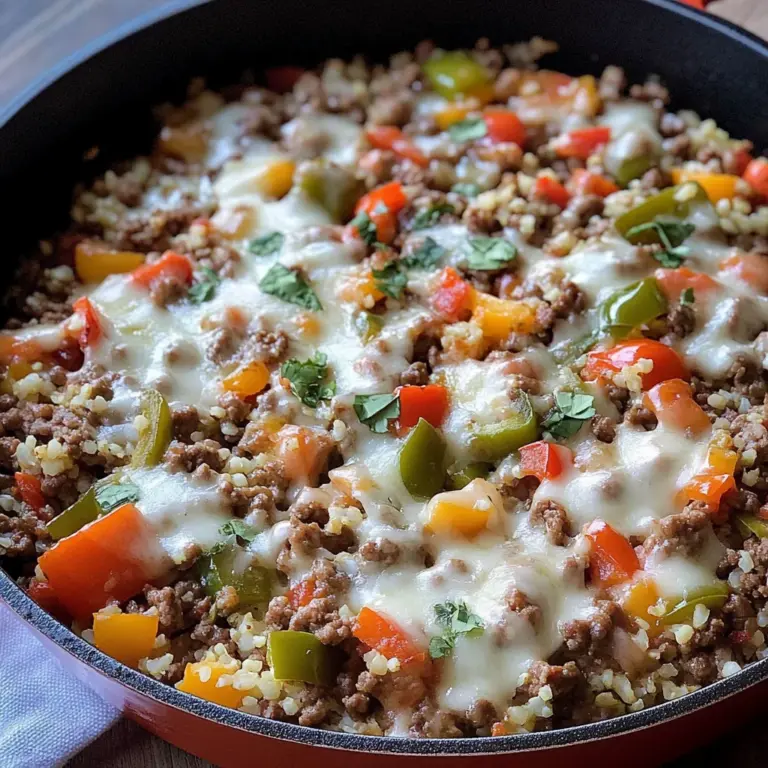 Keto Stuffed Pepper Skillet