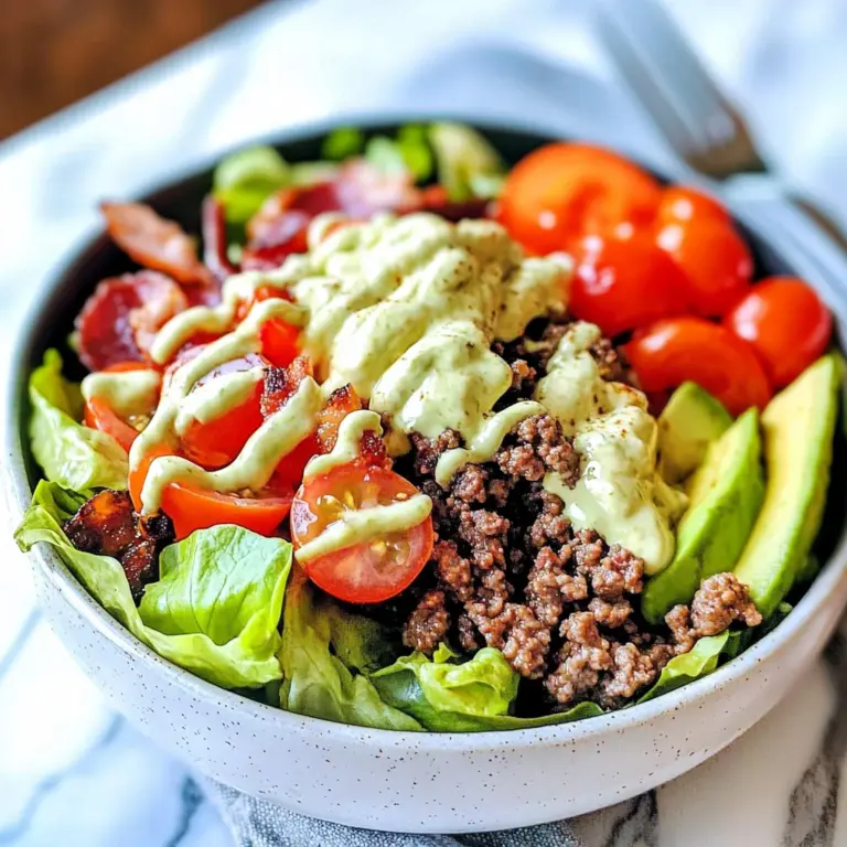 Low-Carb Burger Bowl