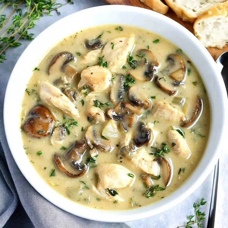 (Low-Carb) Chicken Mushroom Soup recipe