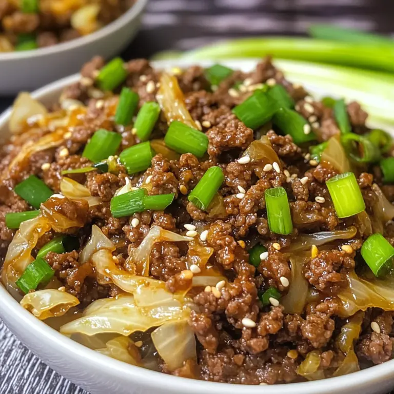 Low-Carb Mongolian Ground Beef and Cabbage: 20-Minute Meal