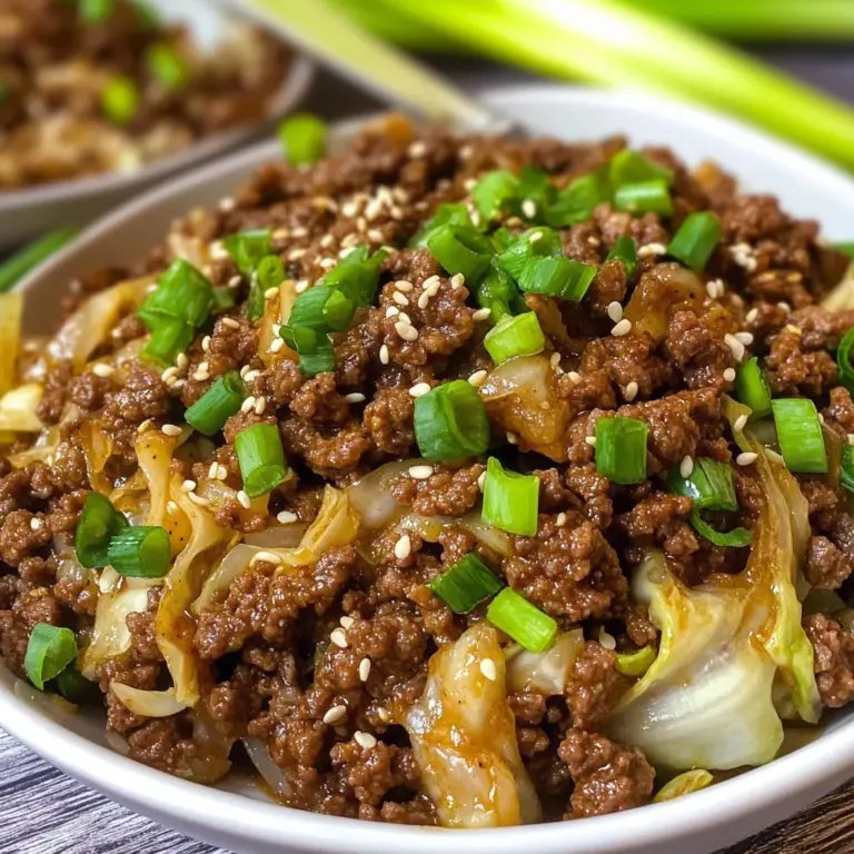 Low-Carb Mongolian Ground Beef and Cabbage: 20-Minute Meal