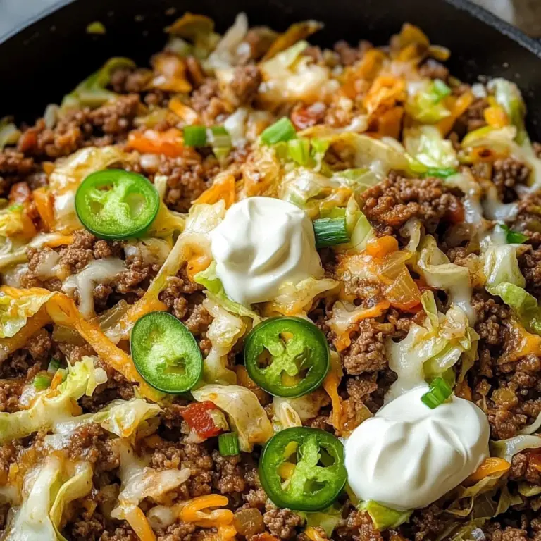 Low Carb Cabbage Taco Skillet (Keto-Friendly)