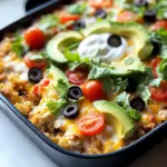 Low Carb Chicken Taco Casserole