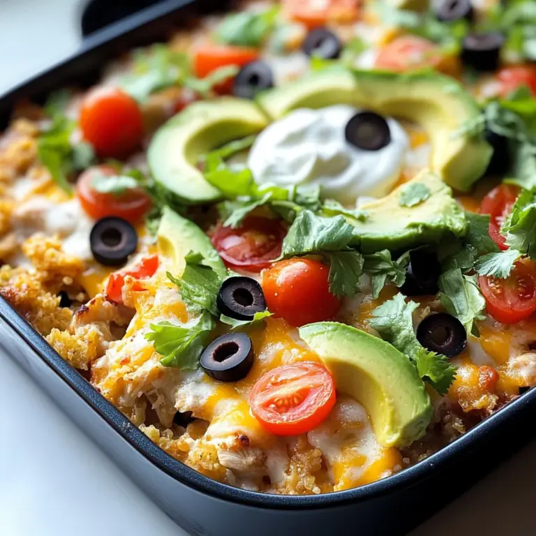 Low Carb Chicken Taco Casserole
