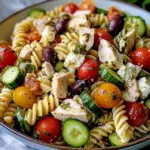 Mediterranean Chicken Pasta Salad