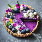 No Bake Blueberry Tart with Earl Grey