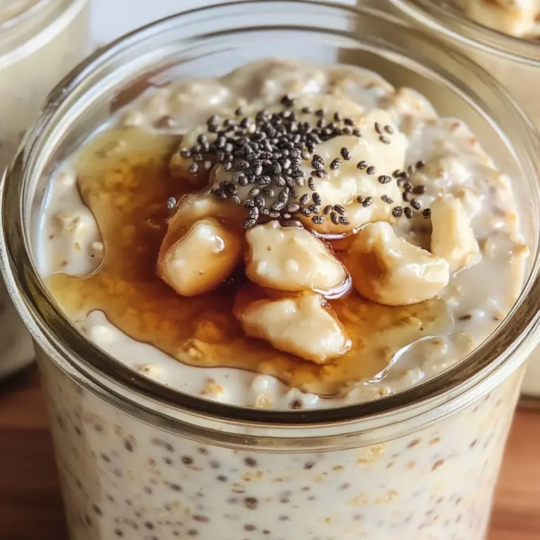 Quick & Creamy High Protein Overnight Oats