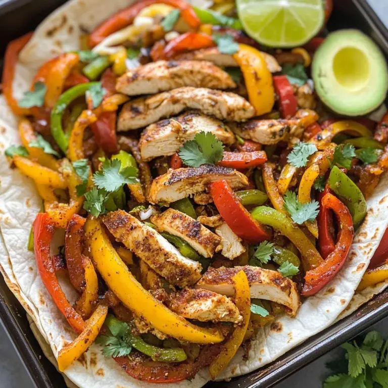 Sheet Pan Chicken Fajitas