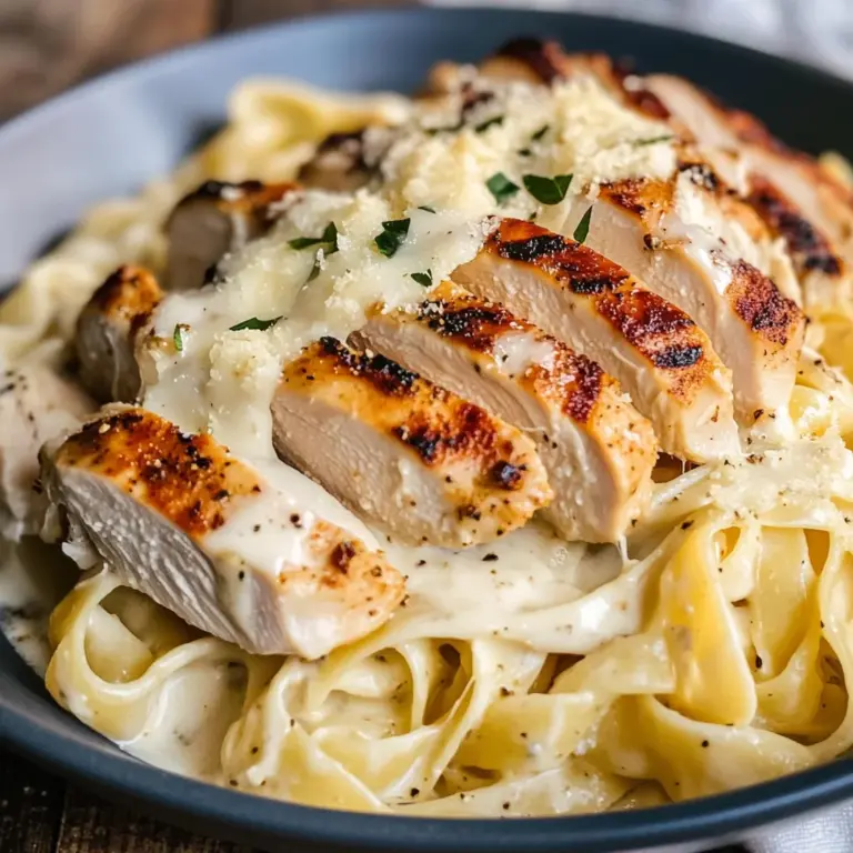 Skinny Low-Fat Chicken Fettuccine Alfredo