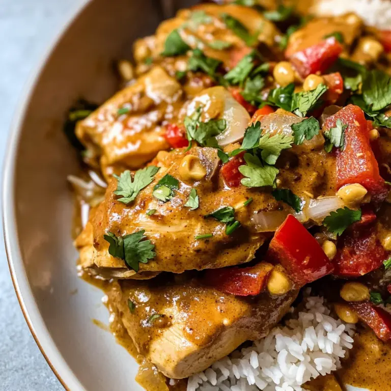 Slow Cooker Peanut Chicken