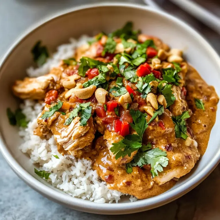 Slow Cooker Peanut Chicken