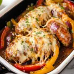 Slow Cooker Sausage and Peppers and onions