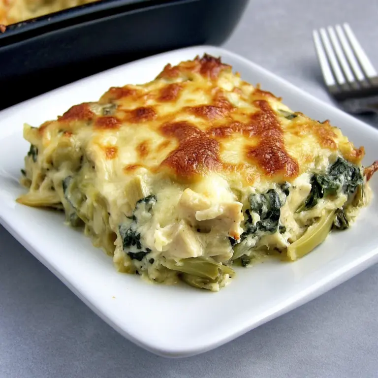 Spinach Artichoke Chicken Casserole (Keto)