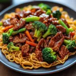 Sticky Beef Noodles