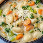 Vegan Chickpea Gnocchi Soup