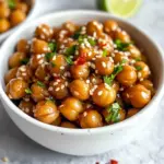 Vegan Sticky Sesame Chickpeas