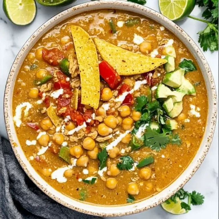 Vegan White Chickpea Chili