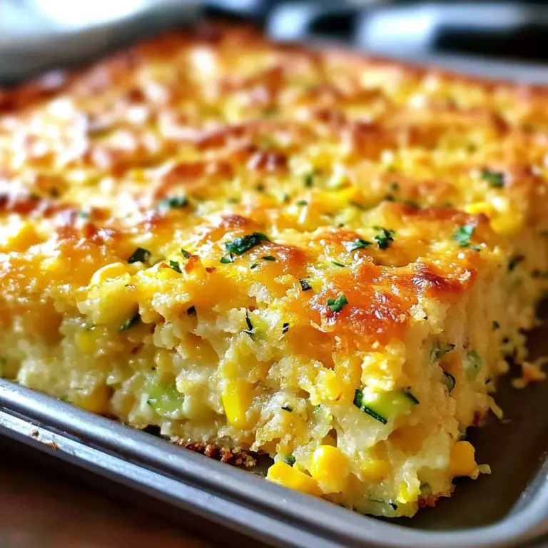 Zucchini Cornbread Casserole