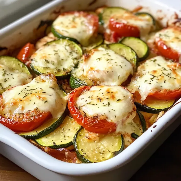 Baked Chicken and Zucchini Casserole with Tomato