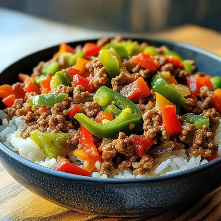 Beef and Pepper Rice Bowls