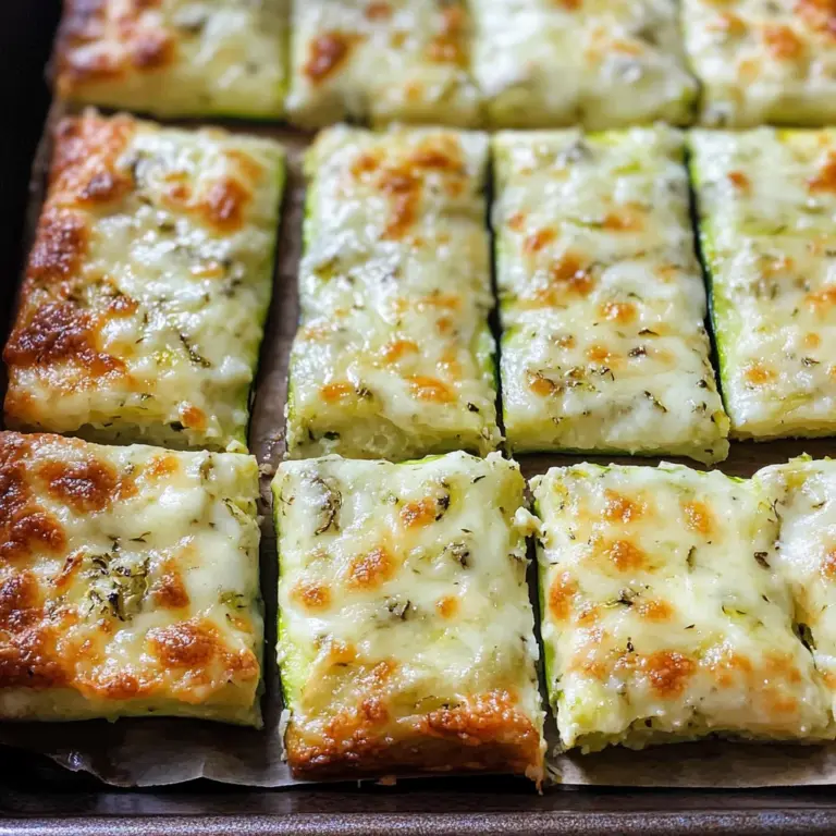 Cheesy Zucchini Breadsticks