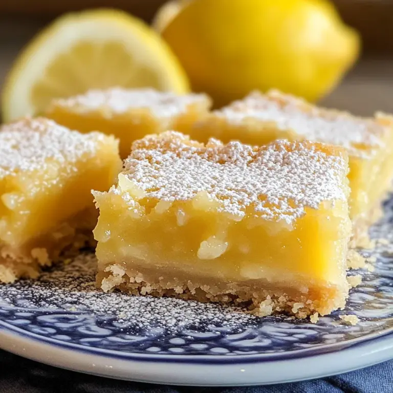 Easy Gluten Free Lemon Bars