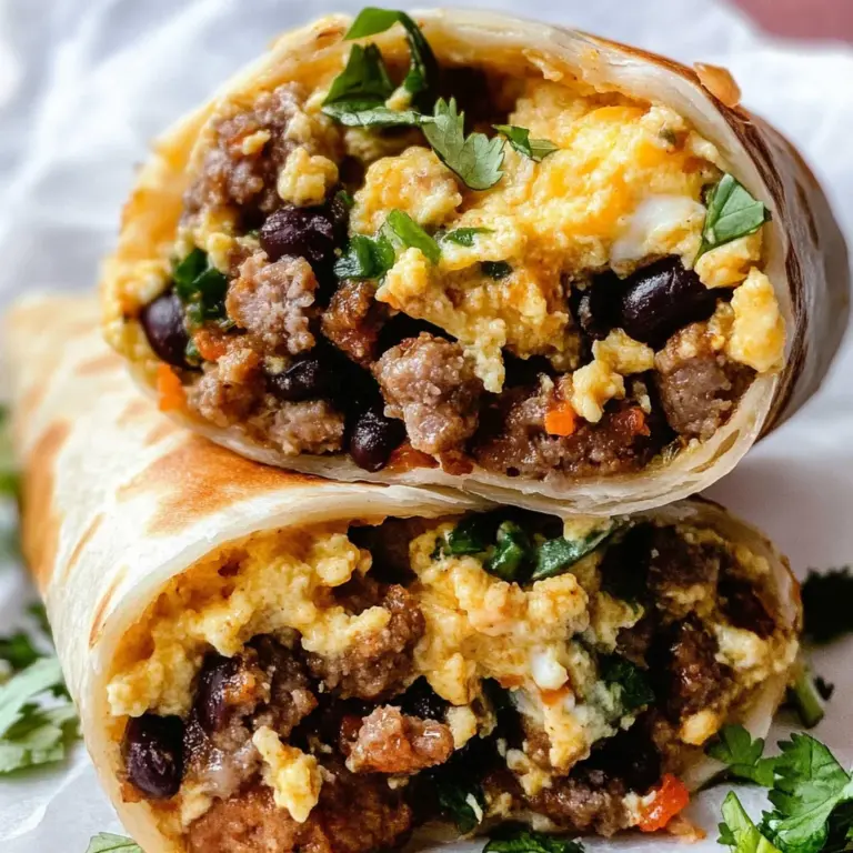High Protein Breakfast Burritos