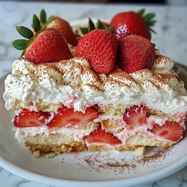 Keto Strawberry Tiramisu