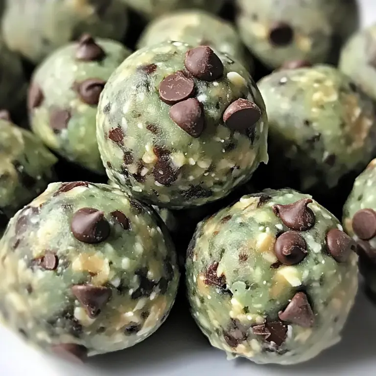 Mint Chocolate Chip Protein Balls