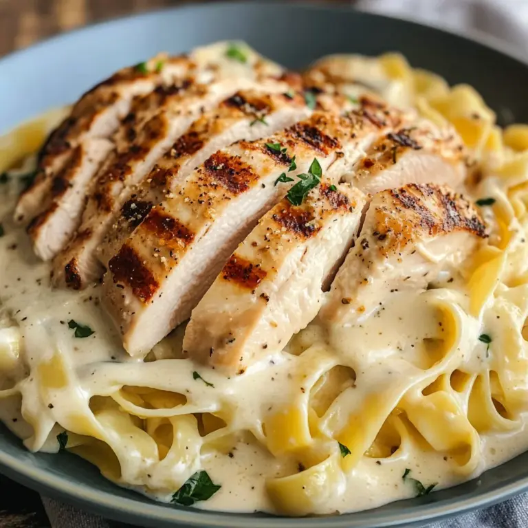 Skinny Low-Fat Chicken Fettuccine Alfredo