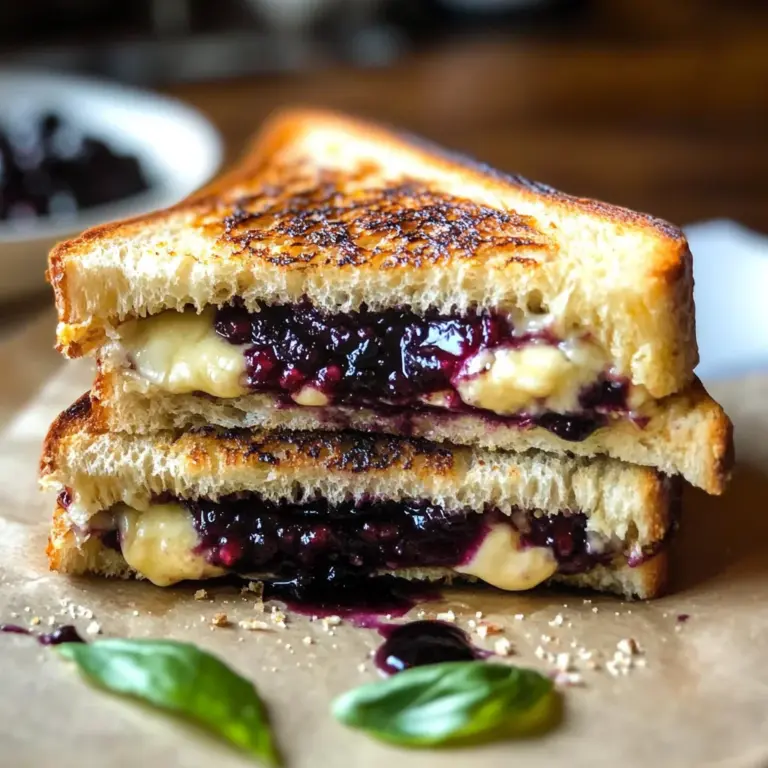 Balsamic Blackberry Brie Grilled Cheese