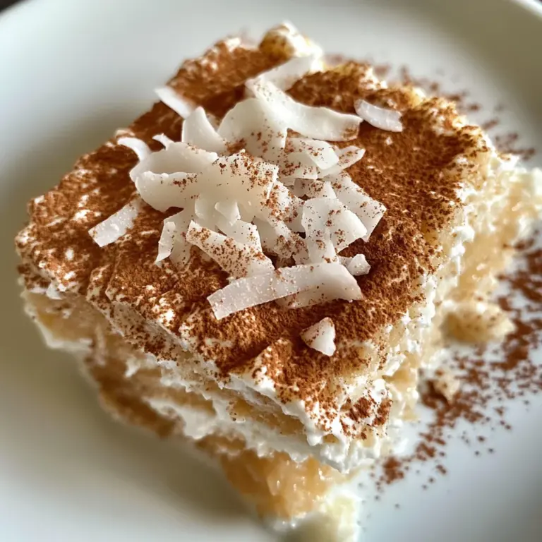 Coconut Rum (Coquito) Tiramisu